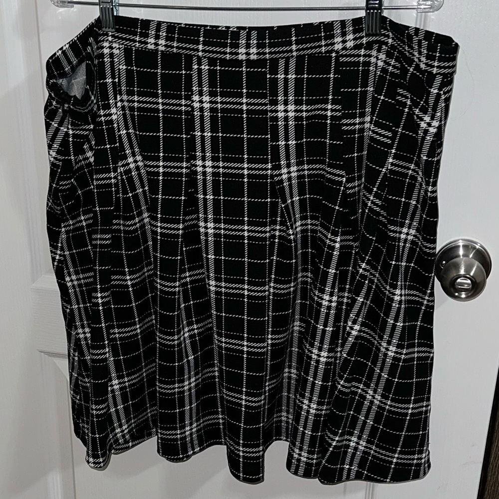 SHEIN skater plaid skirt